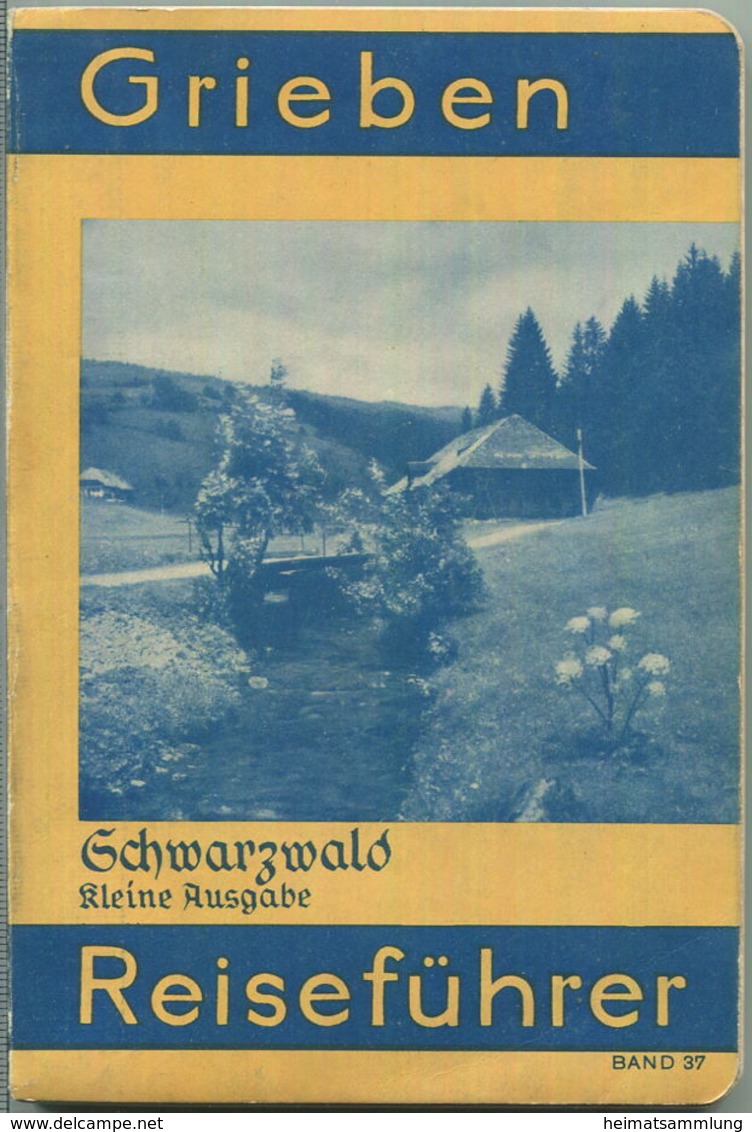 Schwarzwald - 1935 - Mit 7 Karten - 144 Seiten Plus 21 Seiten Werbung - Band 37 Der Griebens Reiseführer - Bade-Wurtemberg