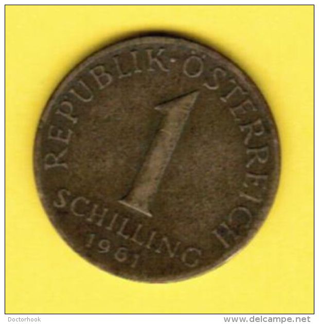AUSTRIA   1 SCHILLING 1961 (KM # 2886) #5166 - Austria