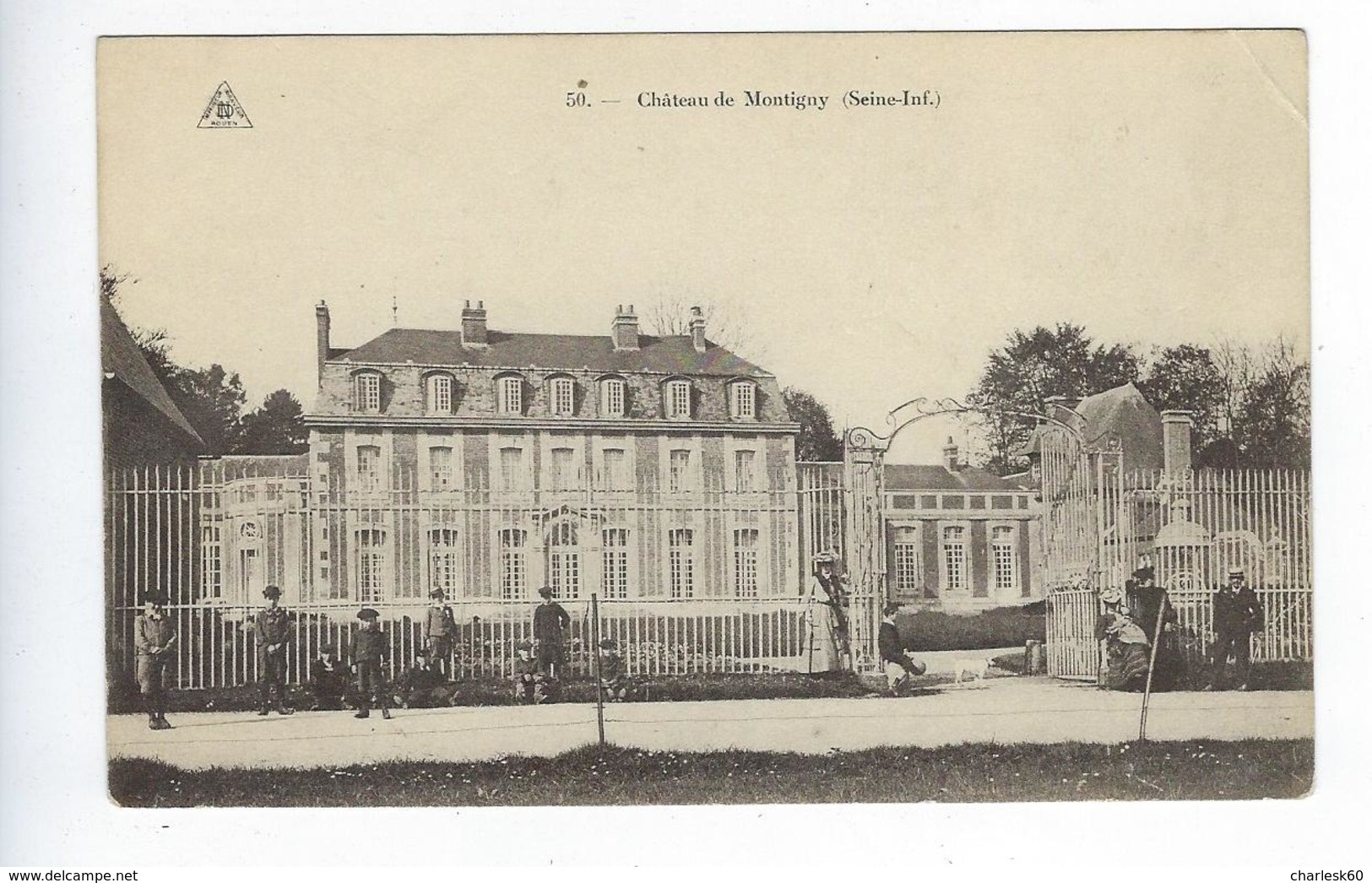 CPA - 76 - Animée-  Rouen - Canteleu - Château - Montigny - N° 50 - - Canteleu