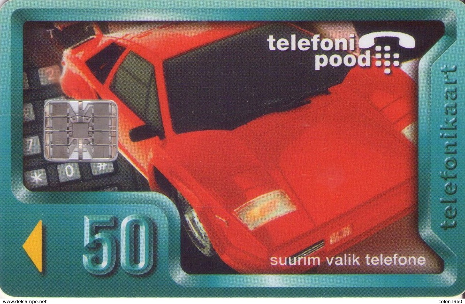 TARJETA TELEFONICA DE ESTONIA, TIRADA 50000 (055)  COCHES - Estonia