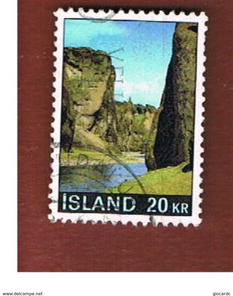 ISLANDA (ICELAND)  -  SG 468 - 1970 LANDSCAPE                                 -   USED - Usati