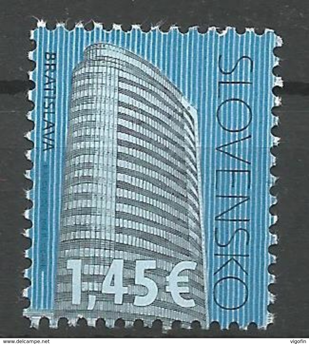 SK 2018-654 Cultural Heritage Of Slovakia: VÚB Mlynské Nivy, Bratislava  SLOVAKIA, 1 X 1v, MNH - Ungebraucht