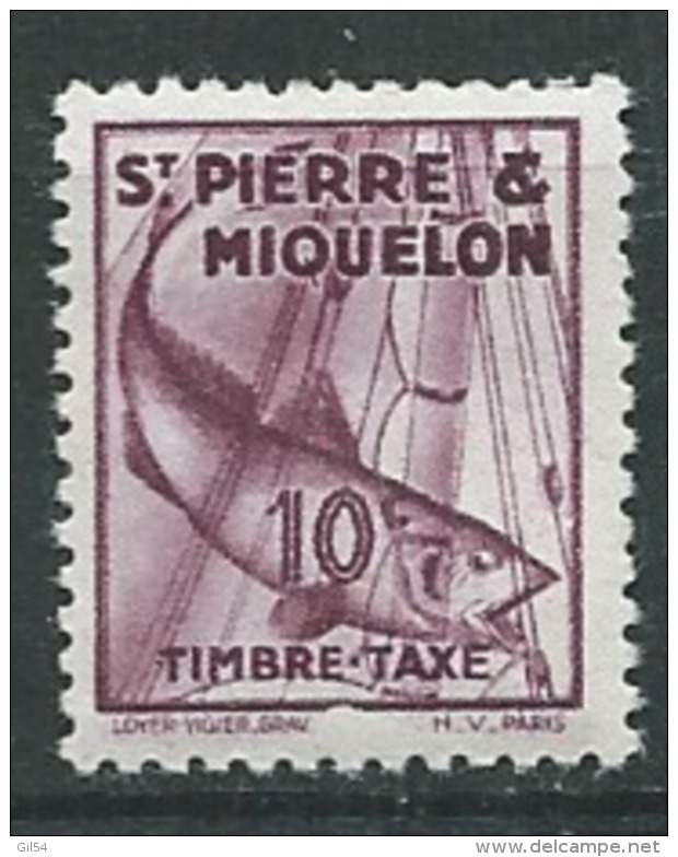 Saint Pierre Et Miquelon  Taxe    -  Yvert N°  33 **  -  Ad 37718 - Timbres-taxe