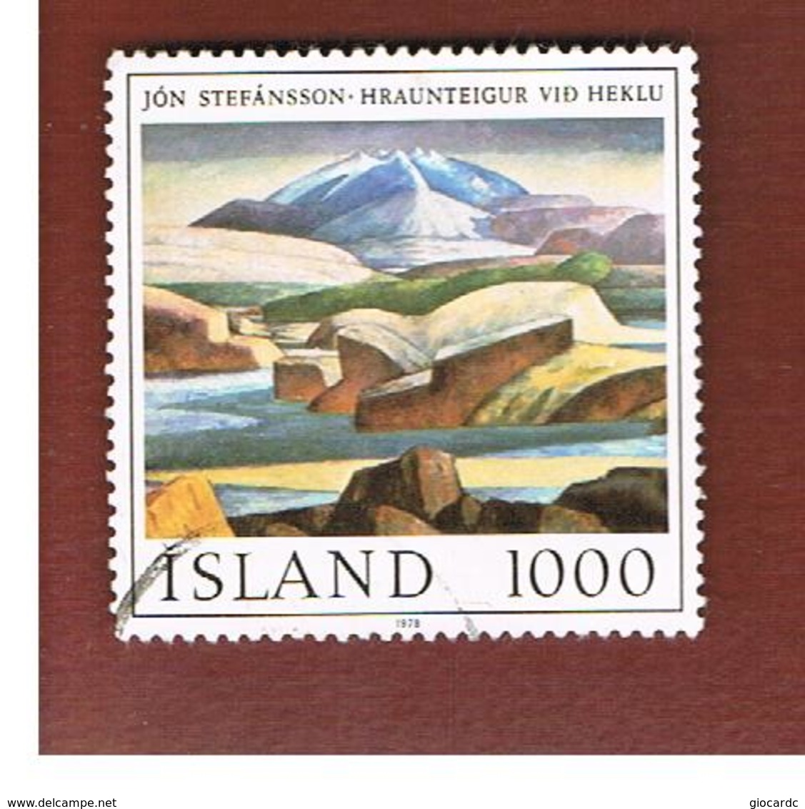 ISLANDA (ICELAND)  -  SG 566 - 1978  MT. HEKLA                        -   USED - Usati