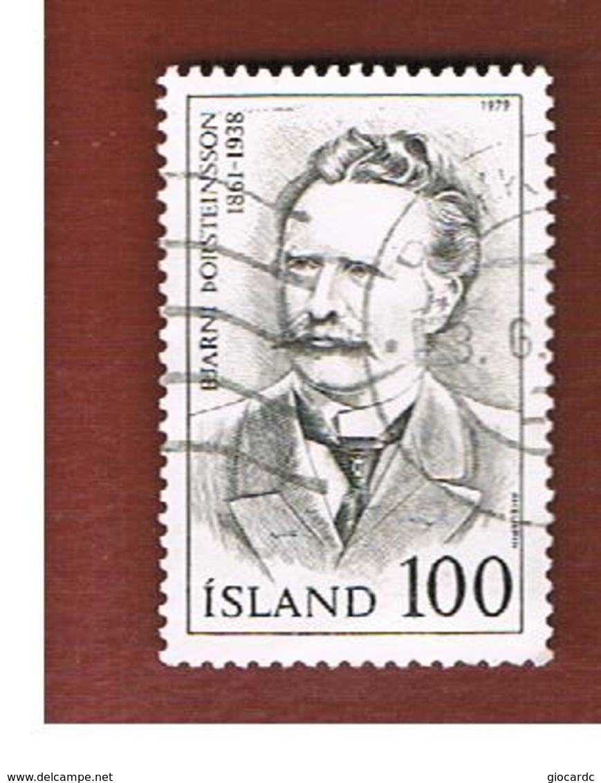 ISLANDA (ICELAND)  -  SG 573 - 1979  FAMOUS ICELANDER                      -   USED - Oblitérés