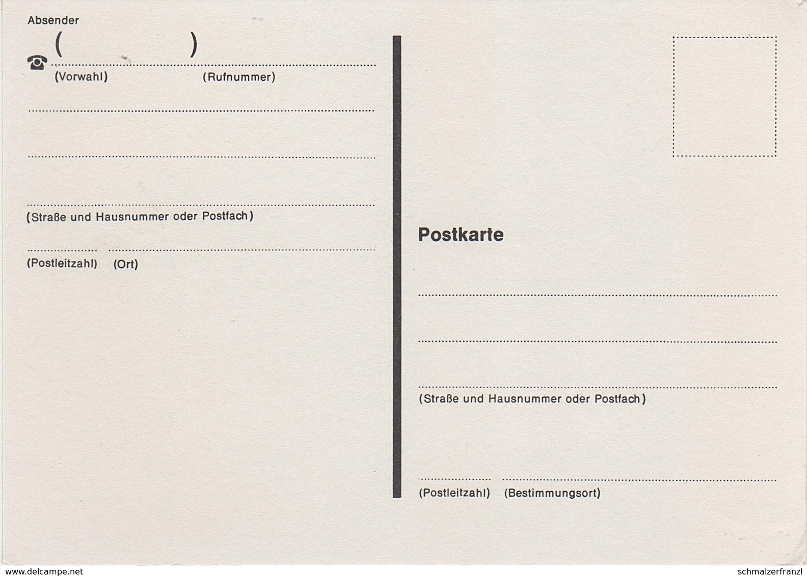 Postkarte Ganzsache BRD Deutschland Bundespost Deutsche Post Unbenutzt Ungebraucht Neuwertiger Zustand - Postkarten - Ungebraucht