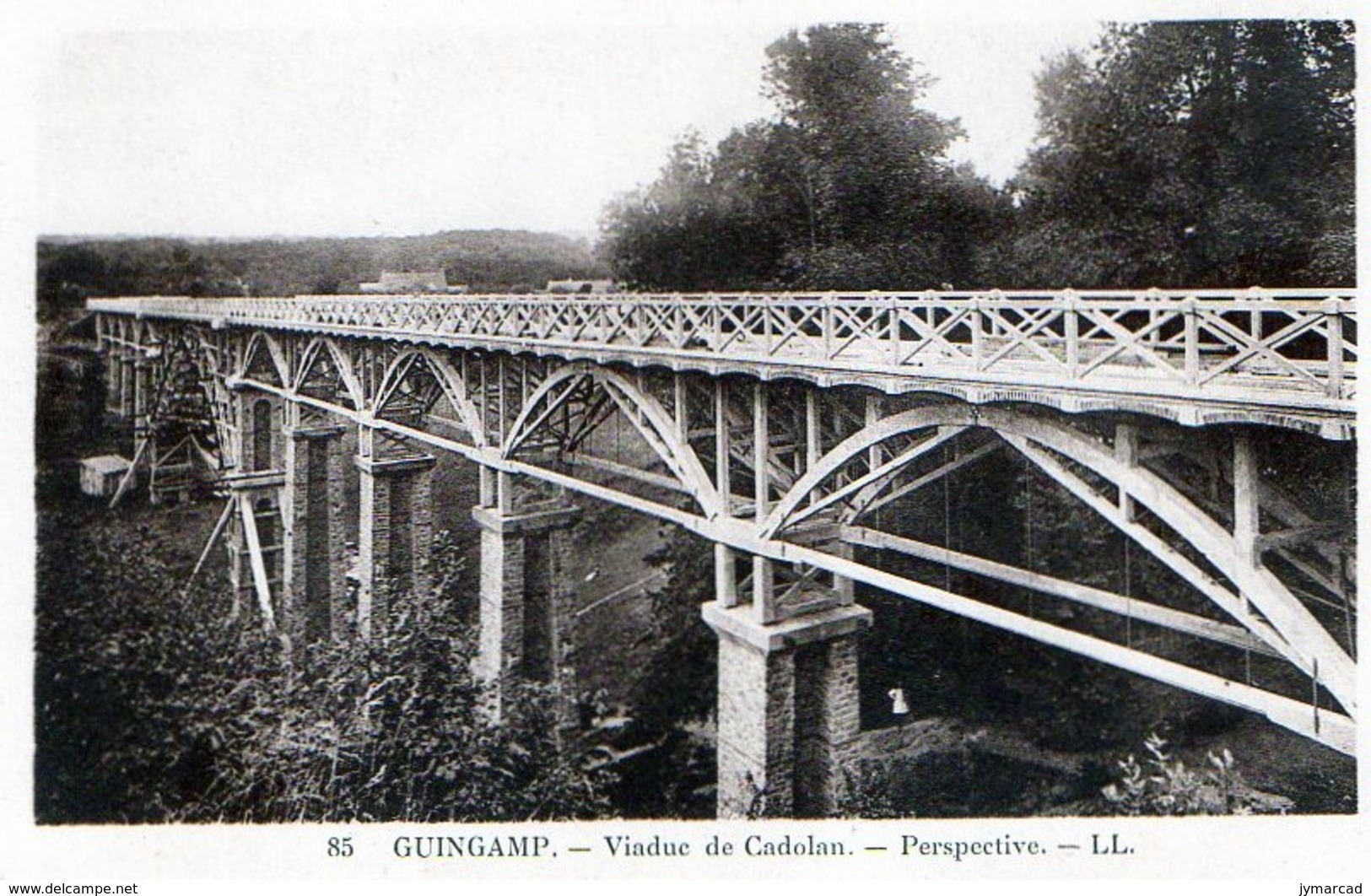 Guingamp (22) - Viaduc De Cadolan - Perspective - Be- Non Voyagée  - N&B - Guingamp