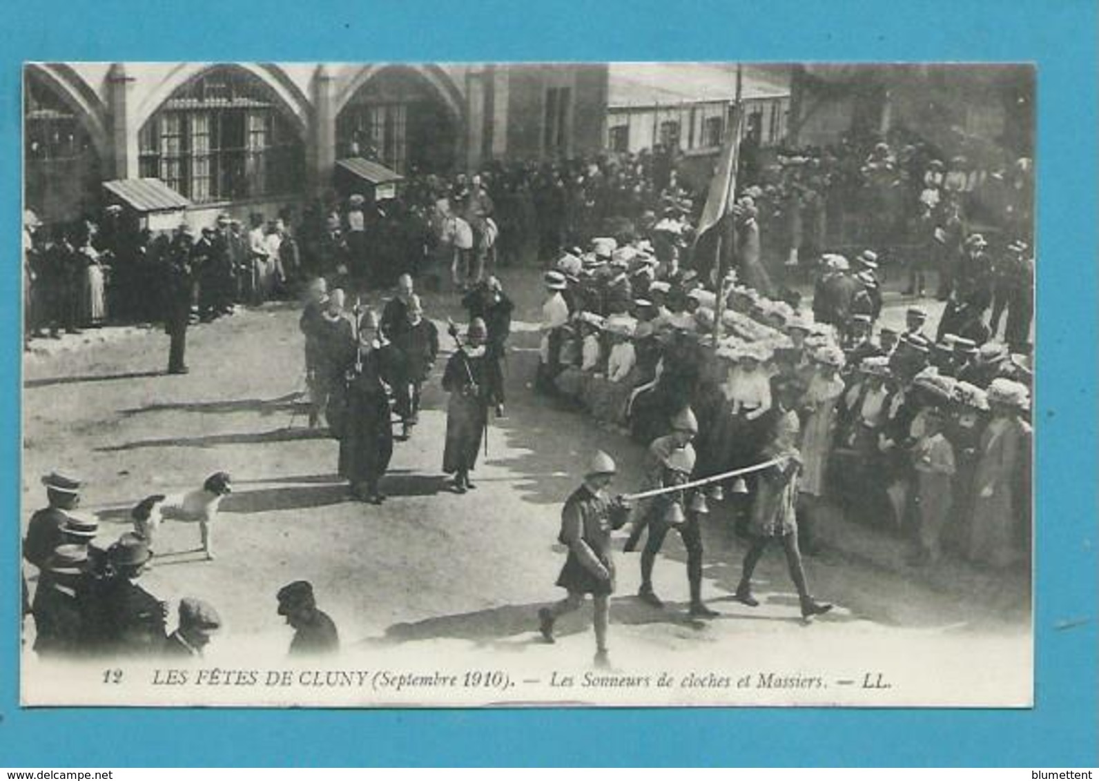 CPA 12 - Les Fêtes De CLUNY En 1910 - Les Sonneurs De Cloches Et Massiers 71 - Cluny