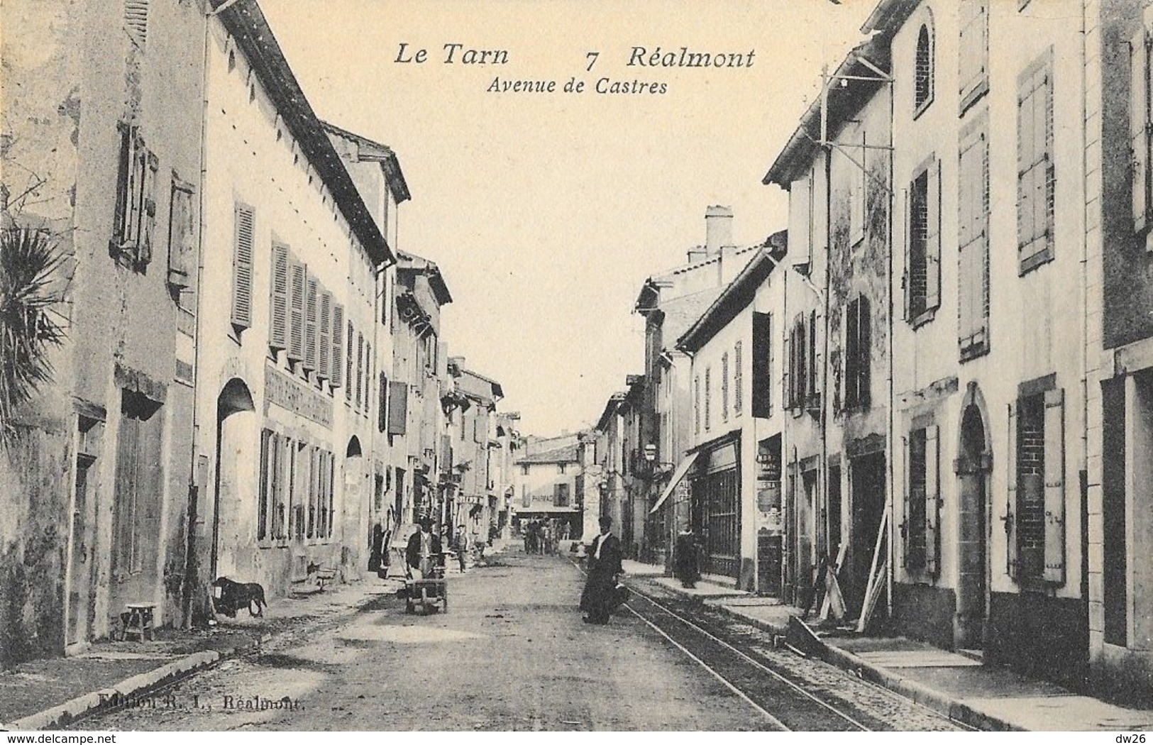 Réalmont (Tarn) - Avenue De Castres - Edition R.I. - Carte N° 7 Non Circulée - Realmont