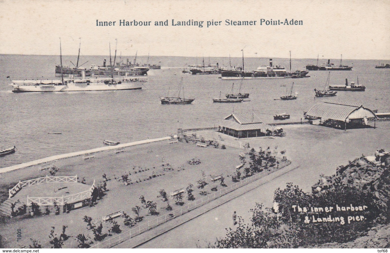 Yemen Inner Harbour And Landing Pier Steamer Point Aden - Yémen