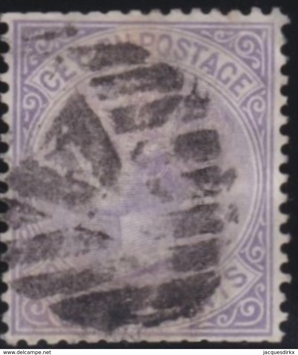 Ceylon          .   Yvert    72      .        O      .   Gebruikt    .     /    .     Cancelled - Ceylon (...-1947)