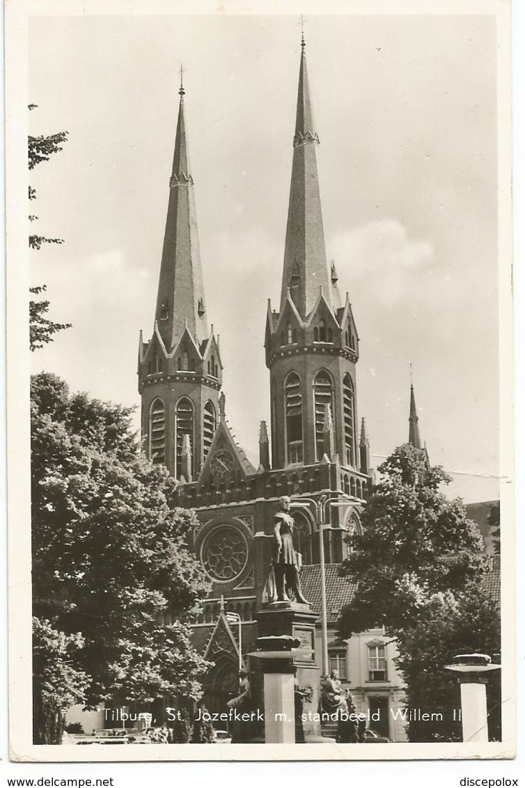 X2640 Tilburg - St. Jozefkerk M. Standbeeld Willem II / Viaggiata 1960 - Tilburg