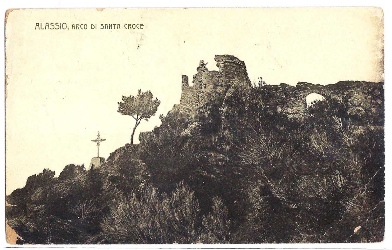 Alassio (Savona) - Arco Di Santa Croce - 1913. - Savona