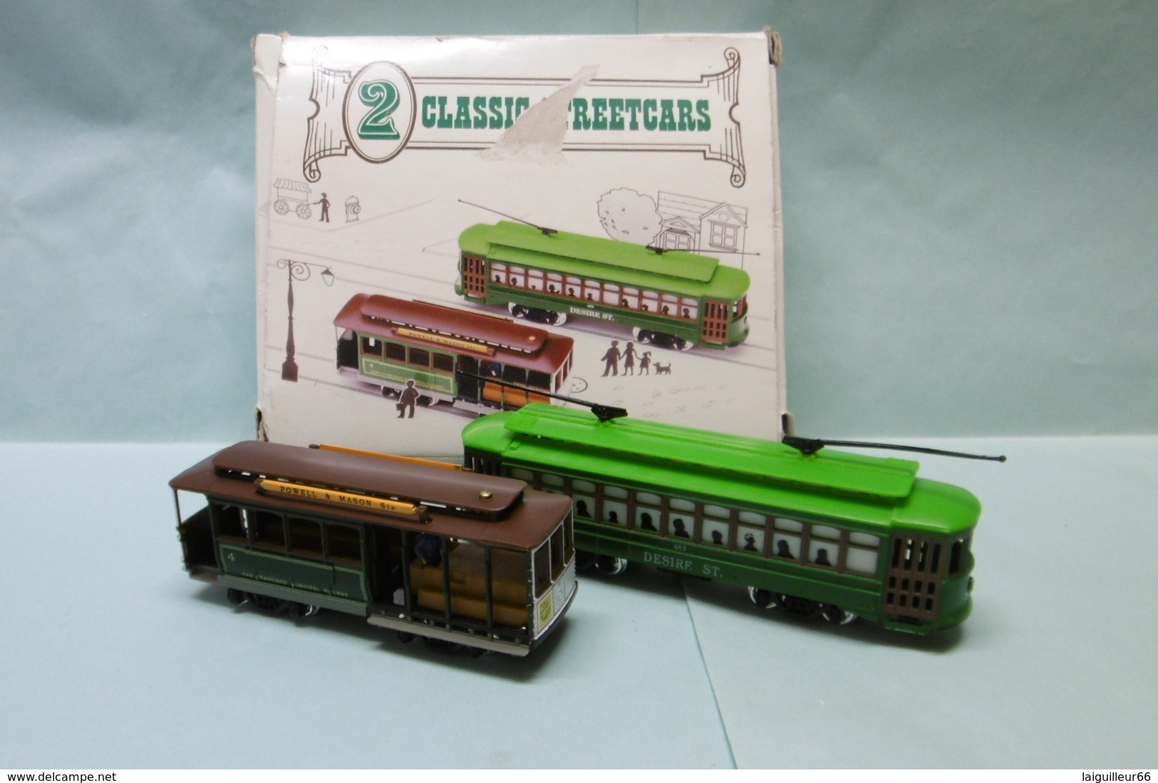 Classic Streetcars - TROLLEY TRAMWAY TRAM Desire St. 463 + San Francisco BO 1/87 - Locomotives