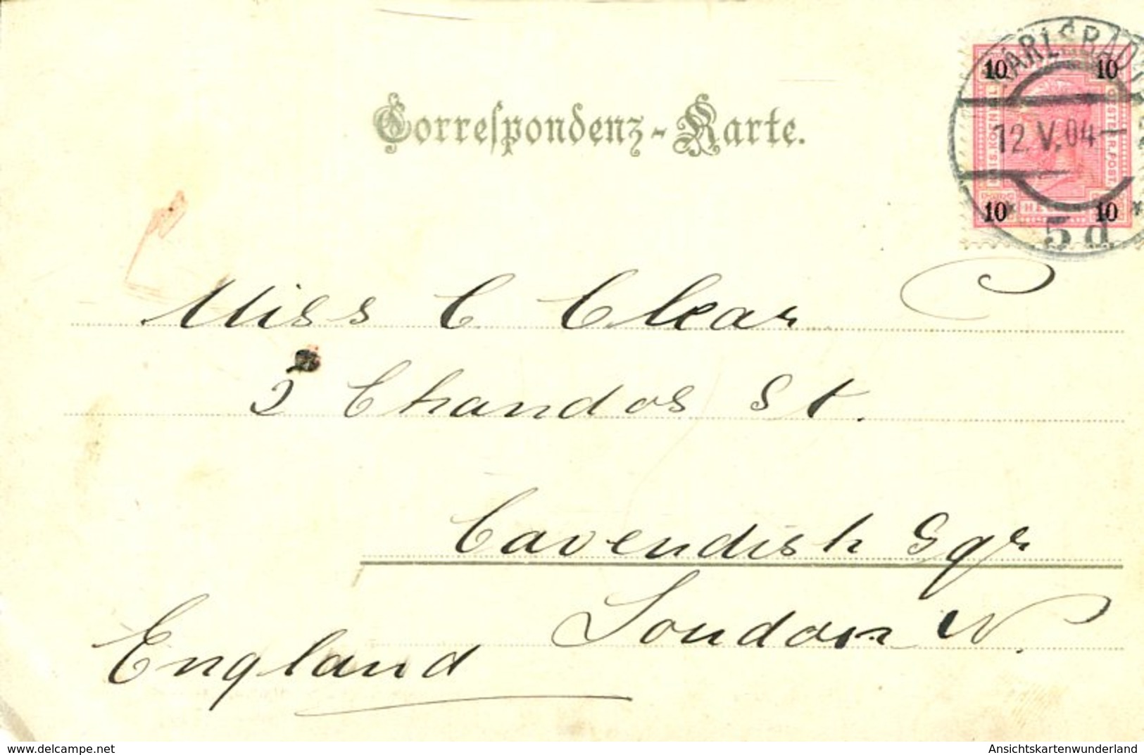 003799  Karlsbad - Die Gemse Auf Dem Hirschensprung 1904 - Böhmen Und Mähren