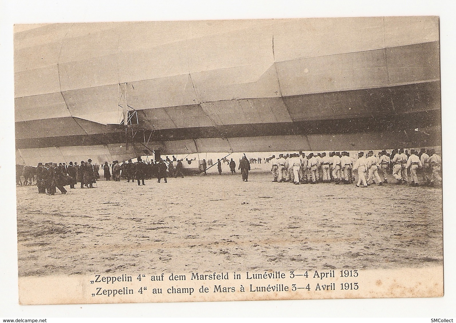 54 Lunéville, Lot De 5 Cartes Inédites. Champ De Mars, 3 - 4 Avril 1913.  Zeppelin 4 (3171) (2) - Luneville