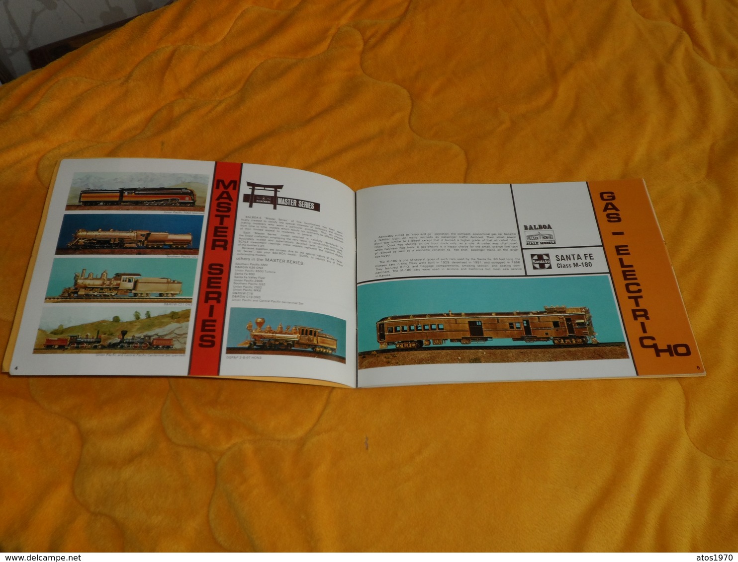 CATALOGUE EN ANGLAIS COULEUR BALBOA SCALE MODELS FIFTH EDITION..DATE ?. SAN DIEGO. TRAINS ELECTRIQUES REDUITS..SANTA FE, - Inglese