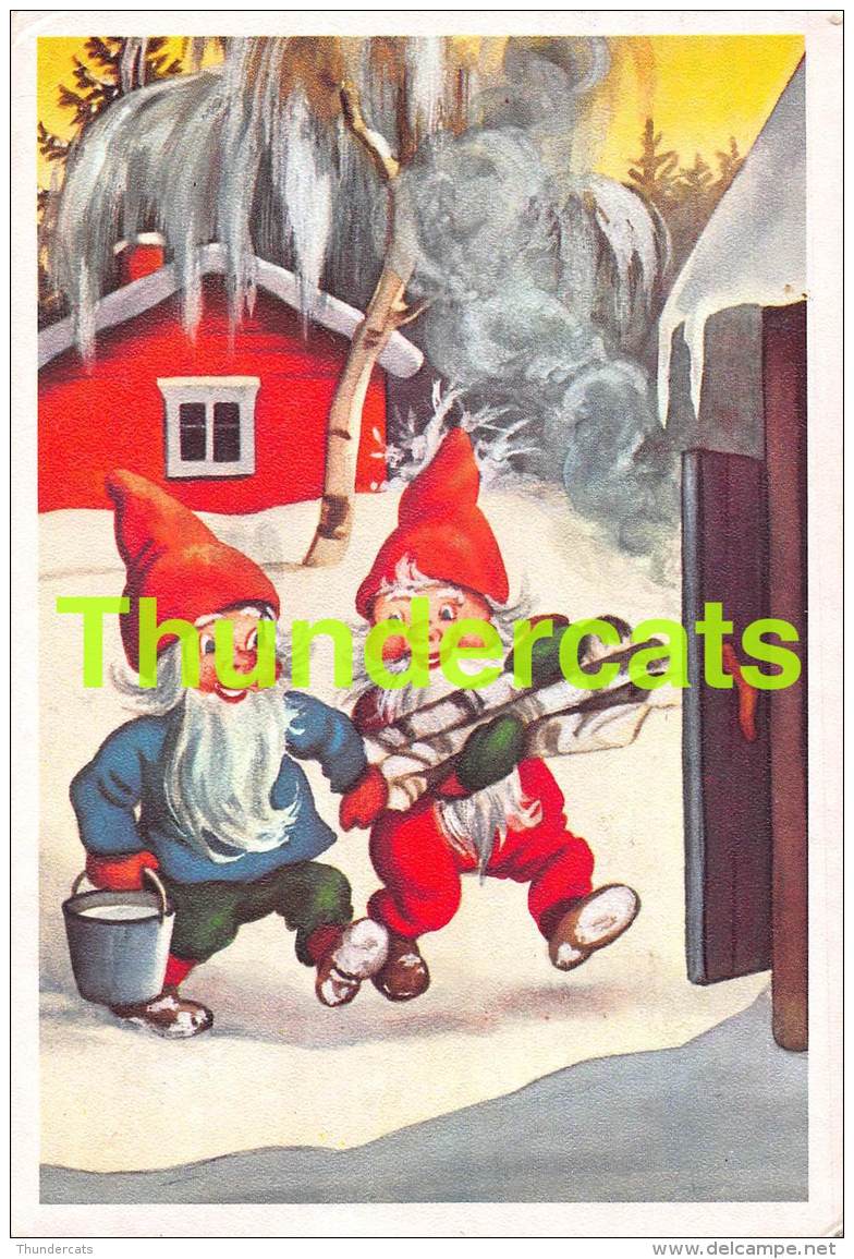 CPSM GNOME DWARF LUTIN NAIN ZWERGE FINLAND - Contes, Fables & Légendes