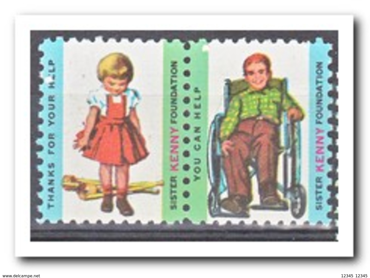 Amerika, Postfris MNH, Sister Kenny Foundation - Unclassified