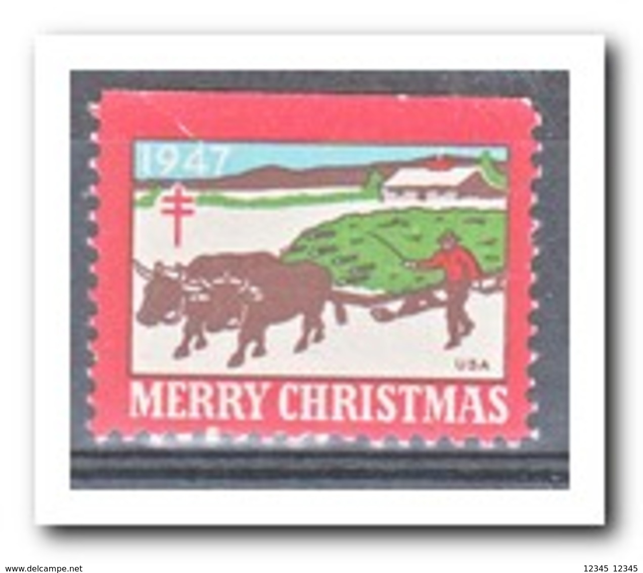 Amerika 1947, Postfris MNH, Christmas ( Above Imperf. ) - Unclassified