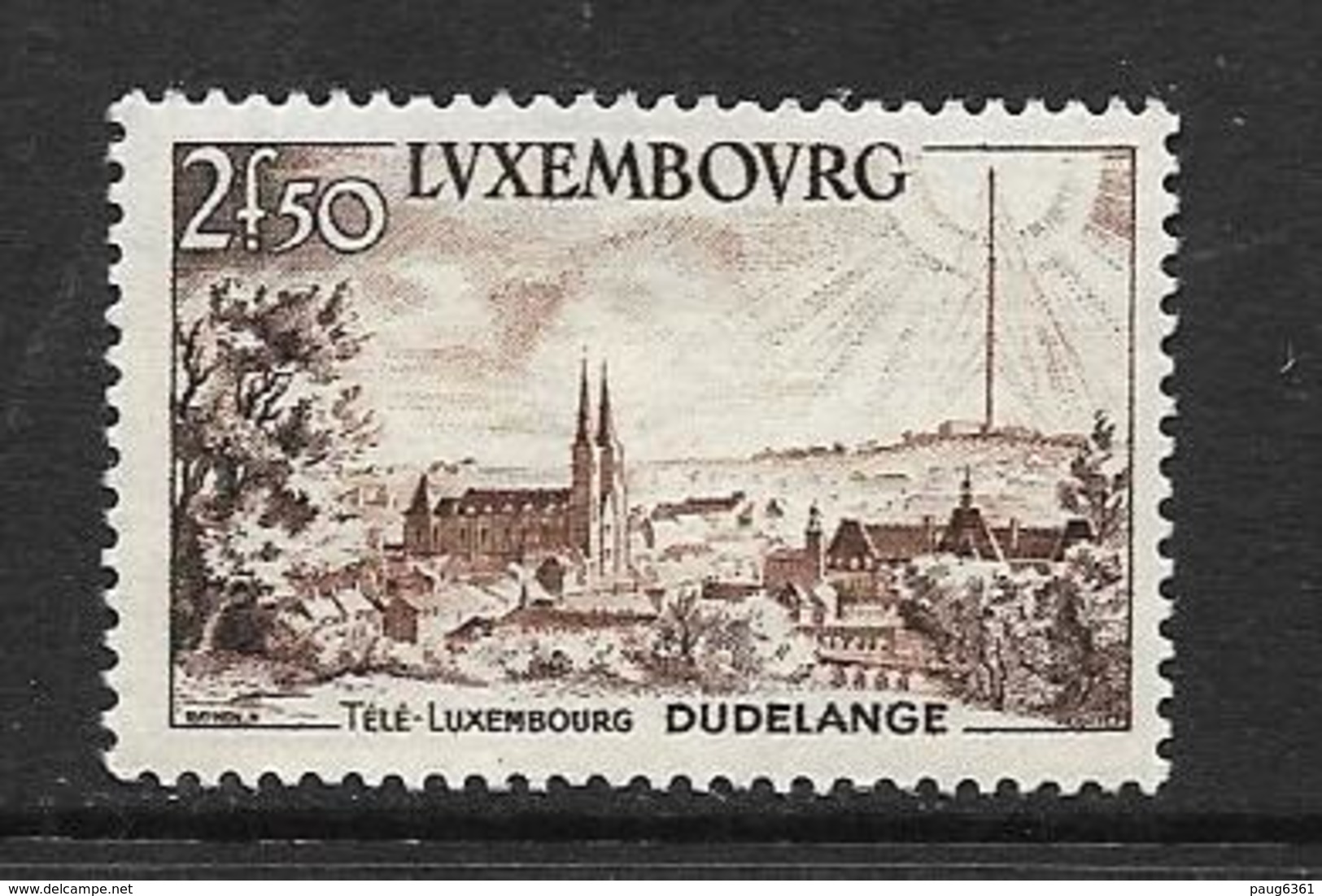 LUXEMBOURG 1955 TELE-LUXEMBOURG  YVERT N°495 NEUF MNH** - Ungebraucht