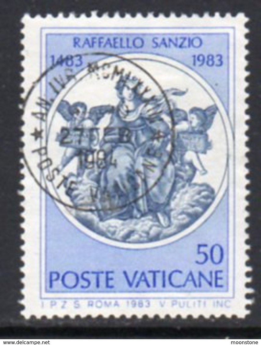 Vatican City 1983 500th Anniversary Of Raphael, Painter 50l. Value, Used, SG 798 (A) - Used Stamps