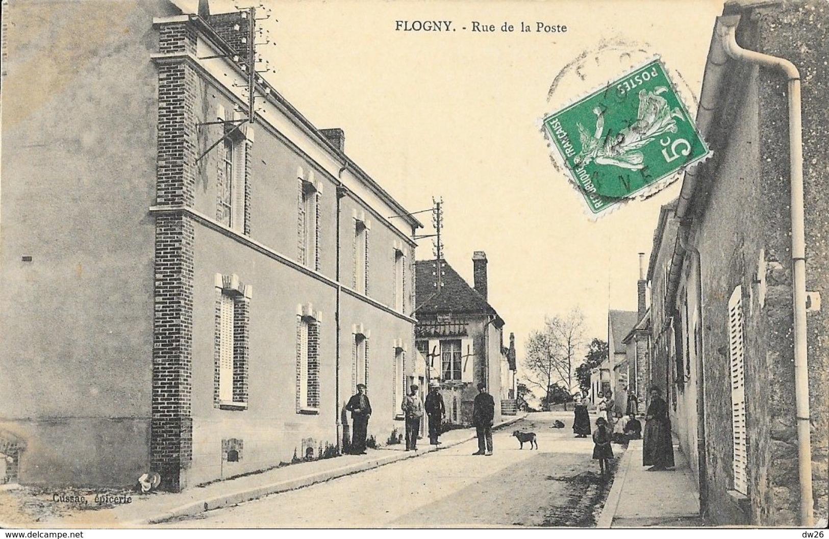 Flogny-la-Chapelle - Rue De La Poste - Edition L. Durand, Cussac Epicerie - Flogny La Chapelle