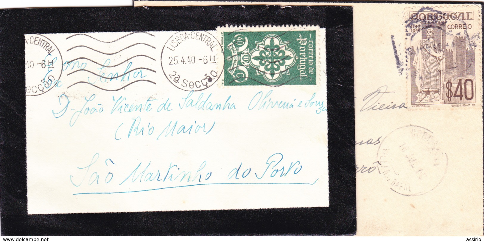 Portugal -marcofilia 4 Envelopes - Marcofilia