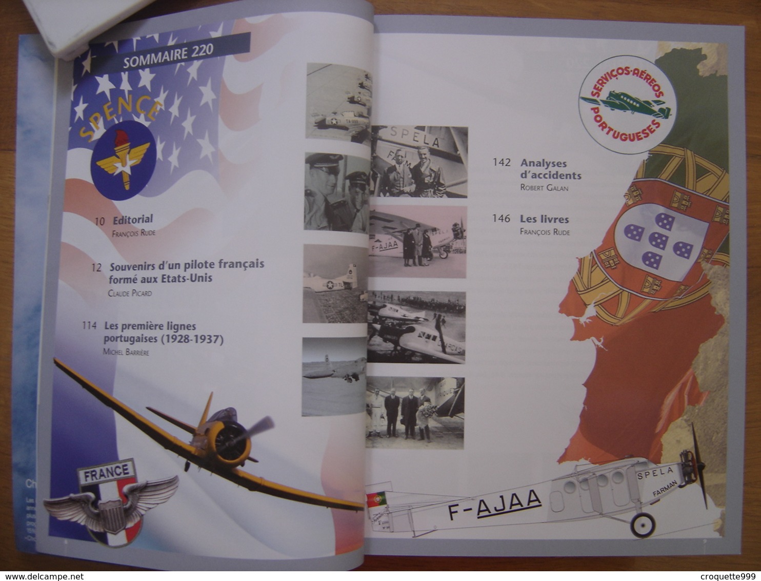 ICARE Aviation 220 Souvenir D'un Pilote Francais Forme Aux USA SOMMAIRE EN PHOTO - Aviation