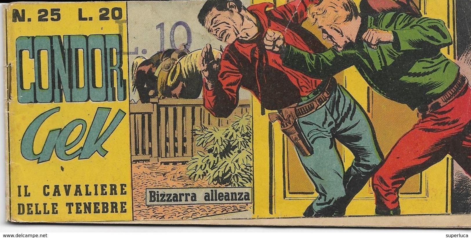 5-CONDOR GEK-IL CAVALIERE DELLE TENEBRE-N.25 BIZZARRA ALLEANZA(1956 )STRISCIA - Comics 1930-50