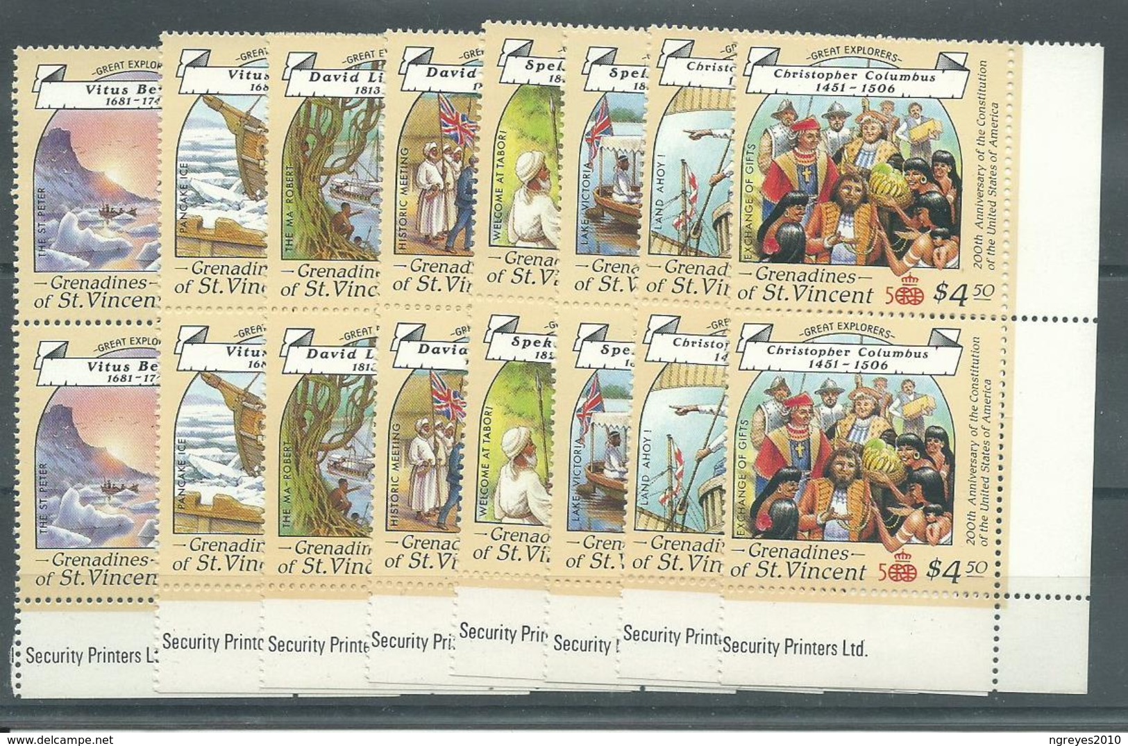 180029254  GRENADINAS  ST VINCENT  YVERT  Nº  546/53   **/MNH - St.Vincent Y Las Granadinas