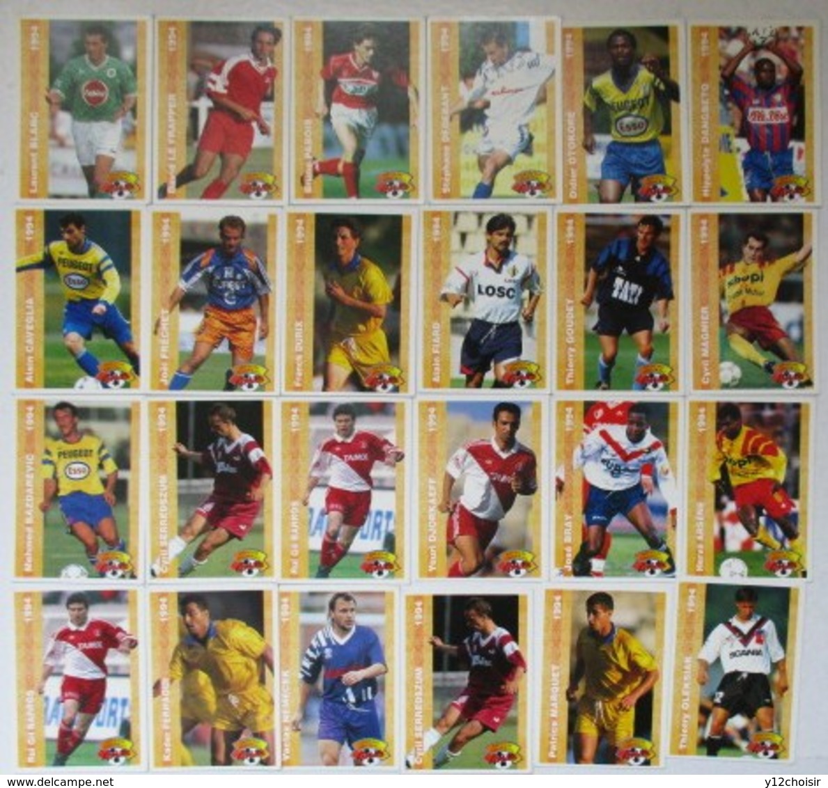LOT DE 24 CARTES PANINI  1994 FOOT BALL  FOOTBALL - Other & Unclassified