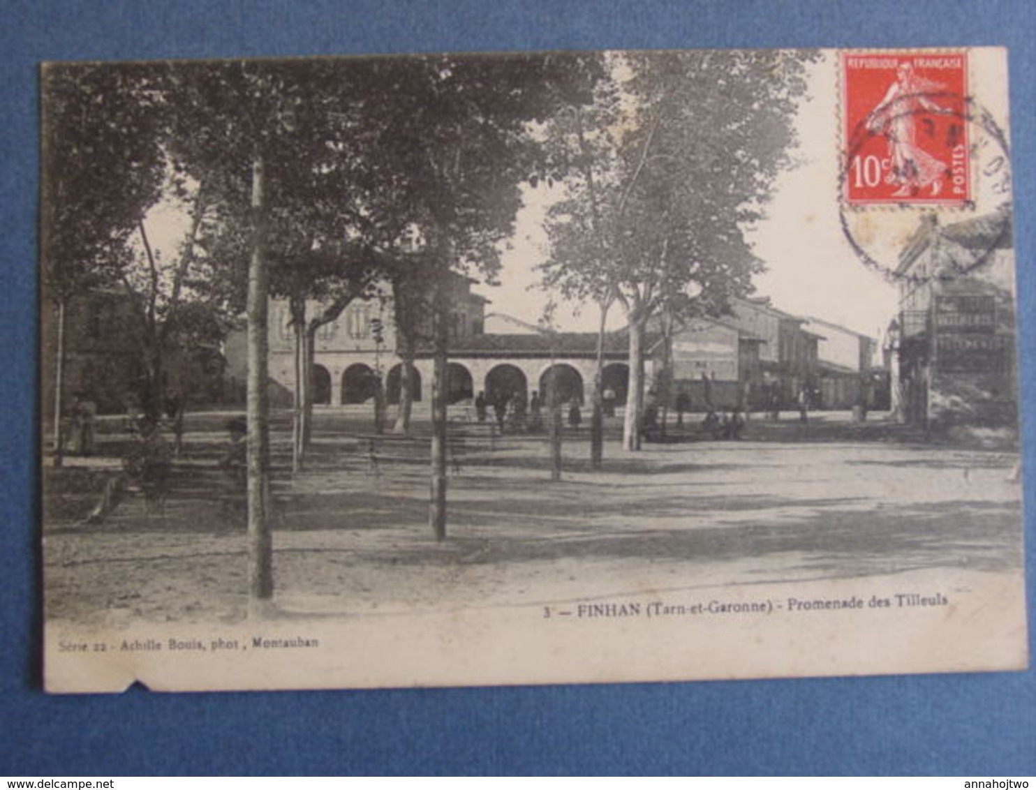 82- FINHAN -Tarn & Garonne -Promenade Des Tilleuls _ A-Bouis-photographe,Montauban. - Other & Unclassified