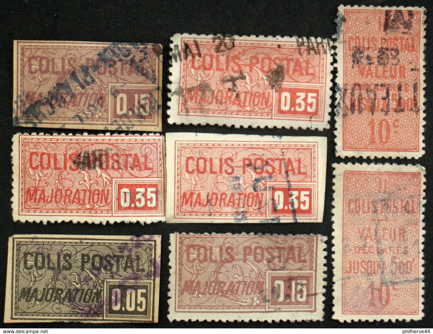 COLIS POSTAUX Lot Oblitérés Cote 45€ - Used