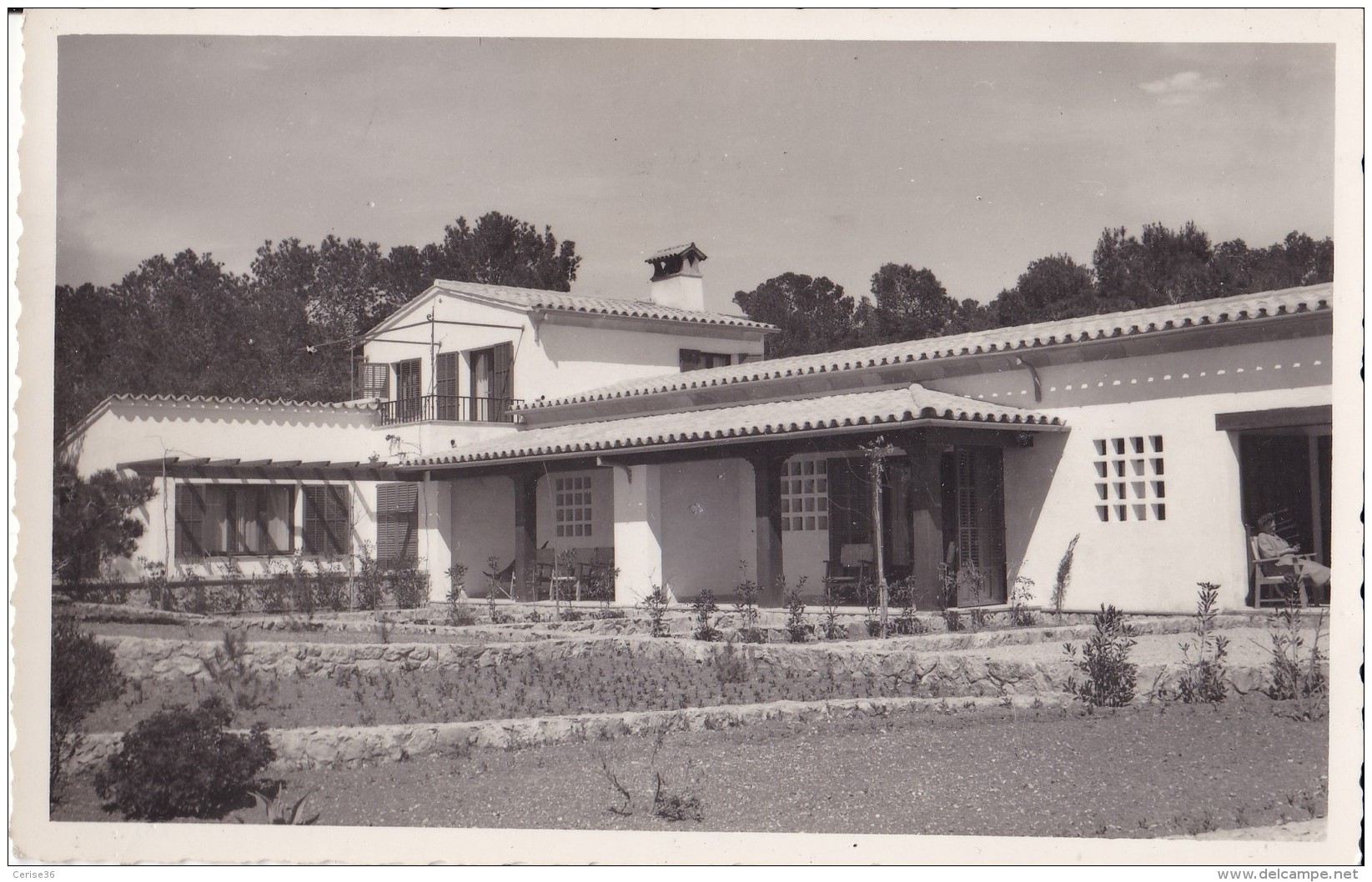 Photo Carte De Mallorca Hôtel Bendinat Circulée En 1955 - Mallorca