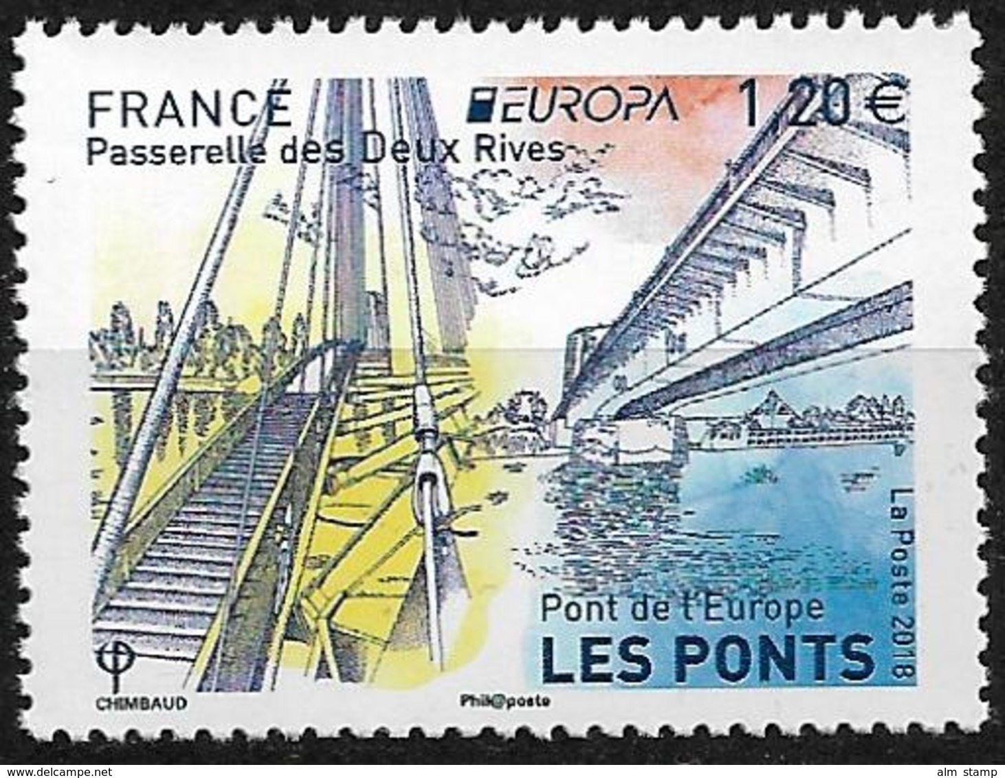 2018 Frankreich  **MNH  EUROPA : Brücken - 2018