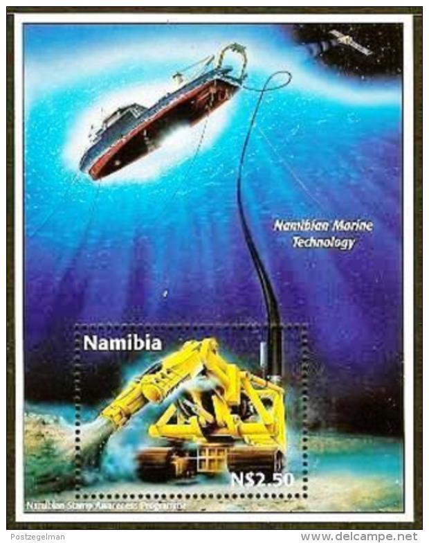 NAMIBIA, 1998, MNH Miniature Sheet Stamps, Underwater Technology, Michel Block 40, #6914 - Namibia (1990- ...)