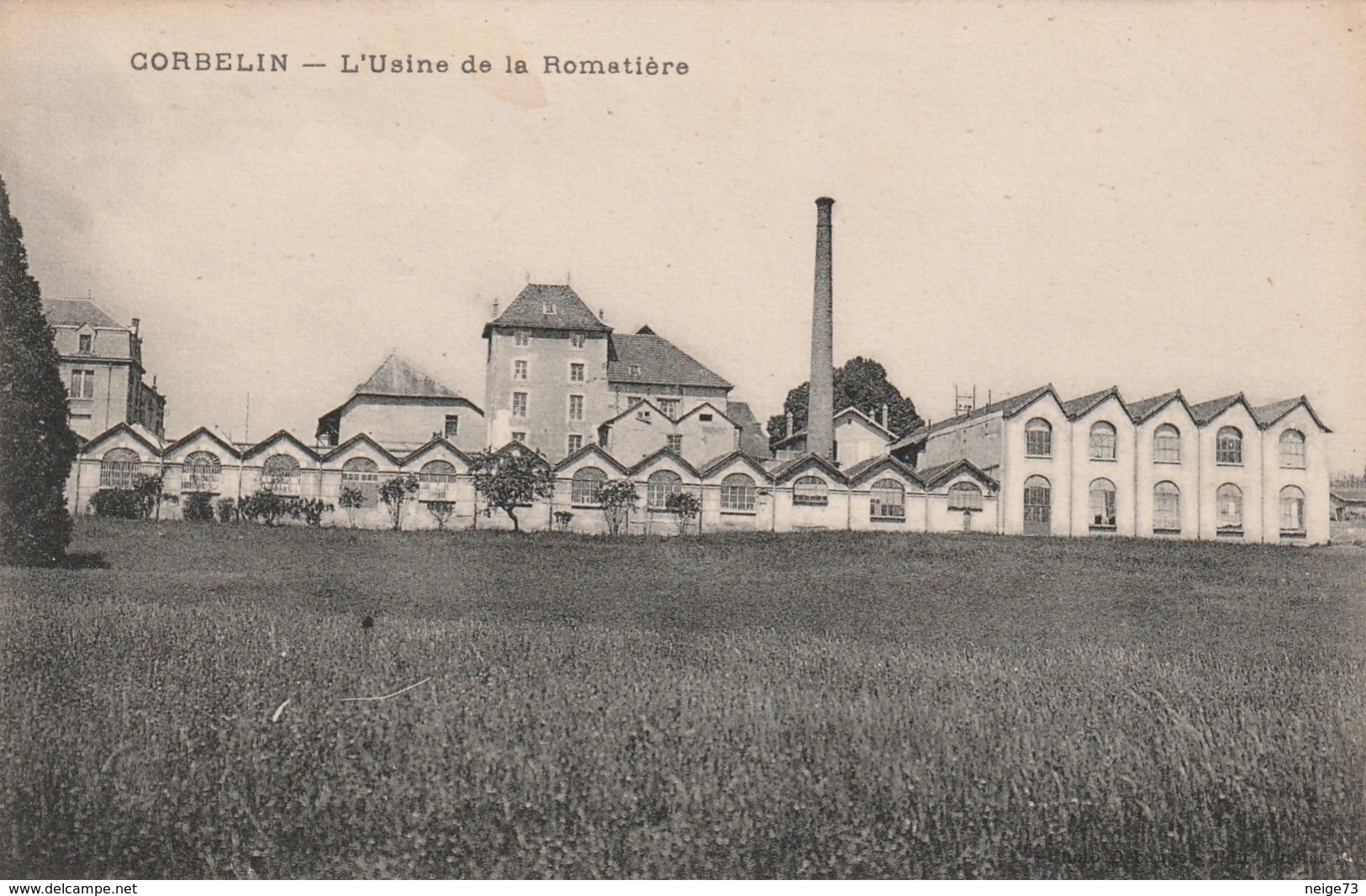 Carte Postale Ancienne De L'Isère - Corbelin - L'usine De La Romatière - Autres & Non Classés