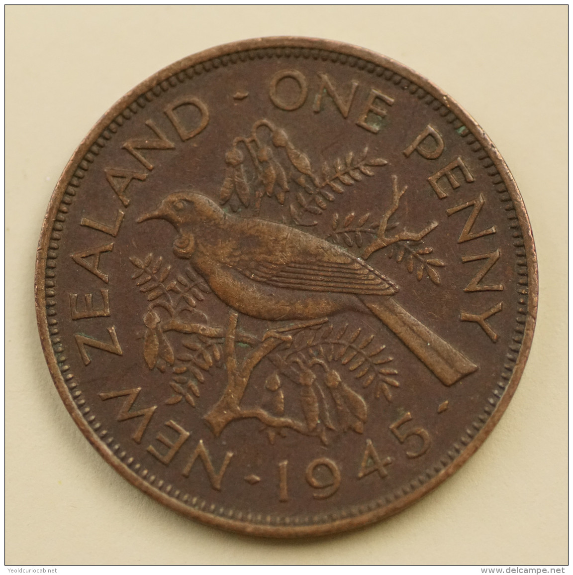 New Zealand - Penny - 1945 - George VI - Very Fine - New Zealand