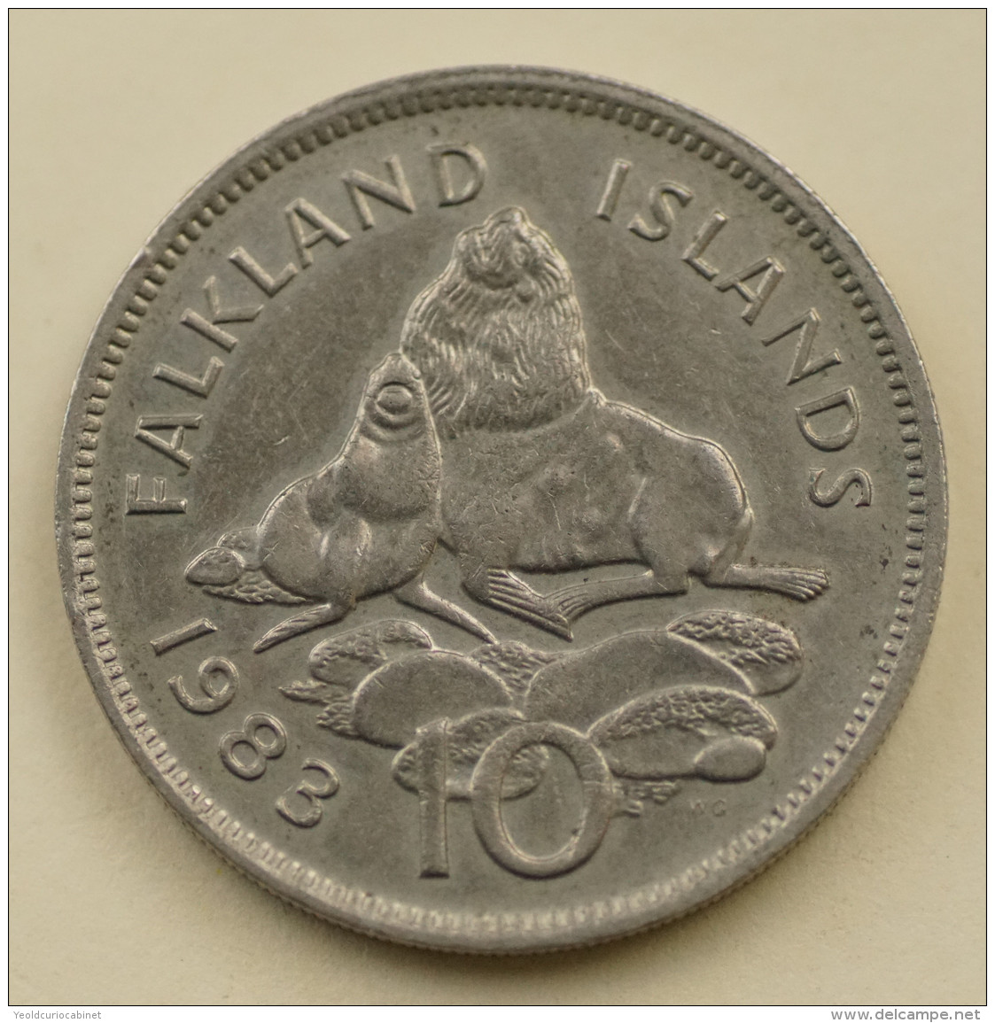 Falkland Islands - 10 Pence - 1983 - Elizabeth II - UNC - Falkland