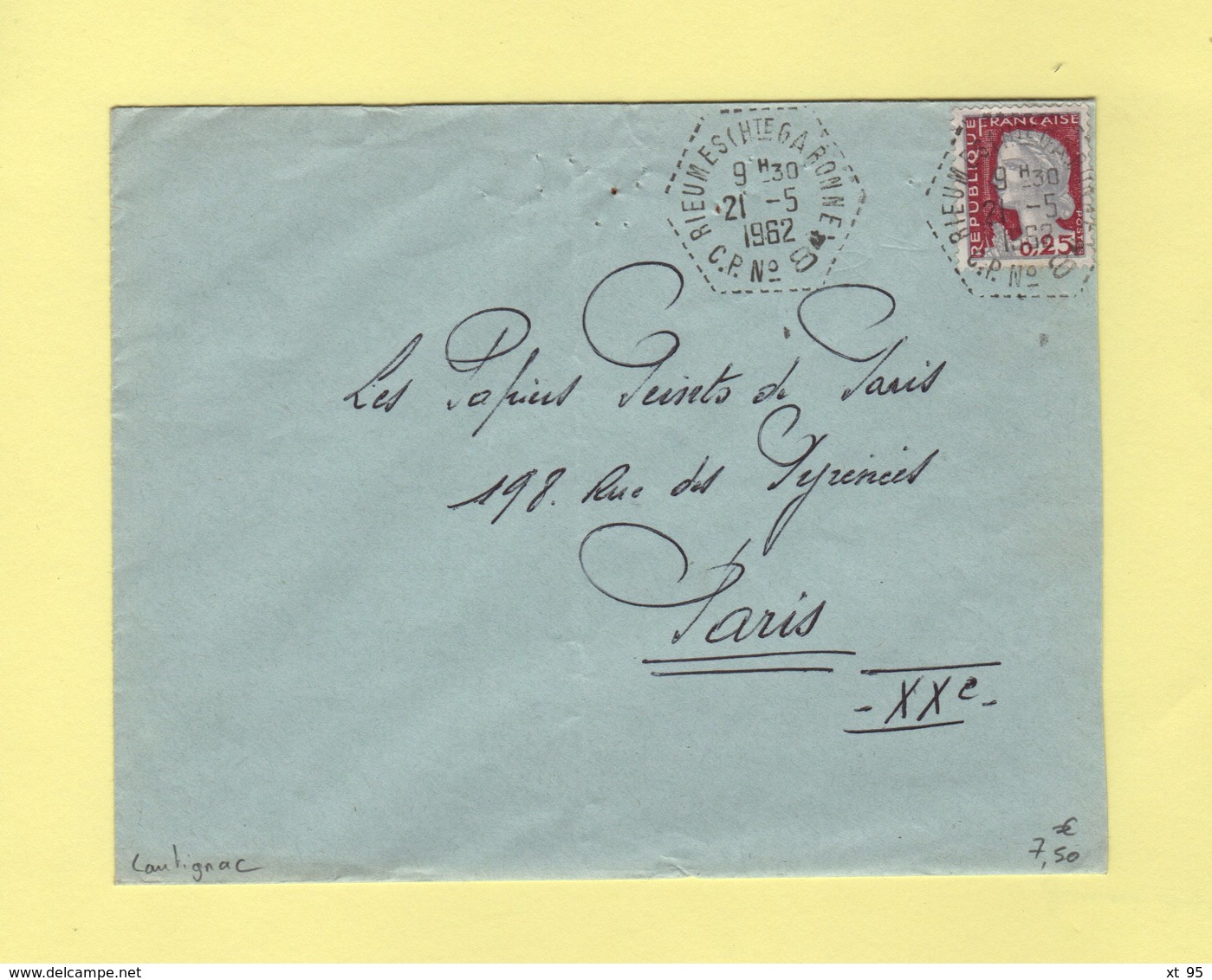 Rieumes - Haute Garonne - CP N°8 - 1962 - Correspondant Postaux - Lautignac - 1961-....