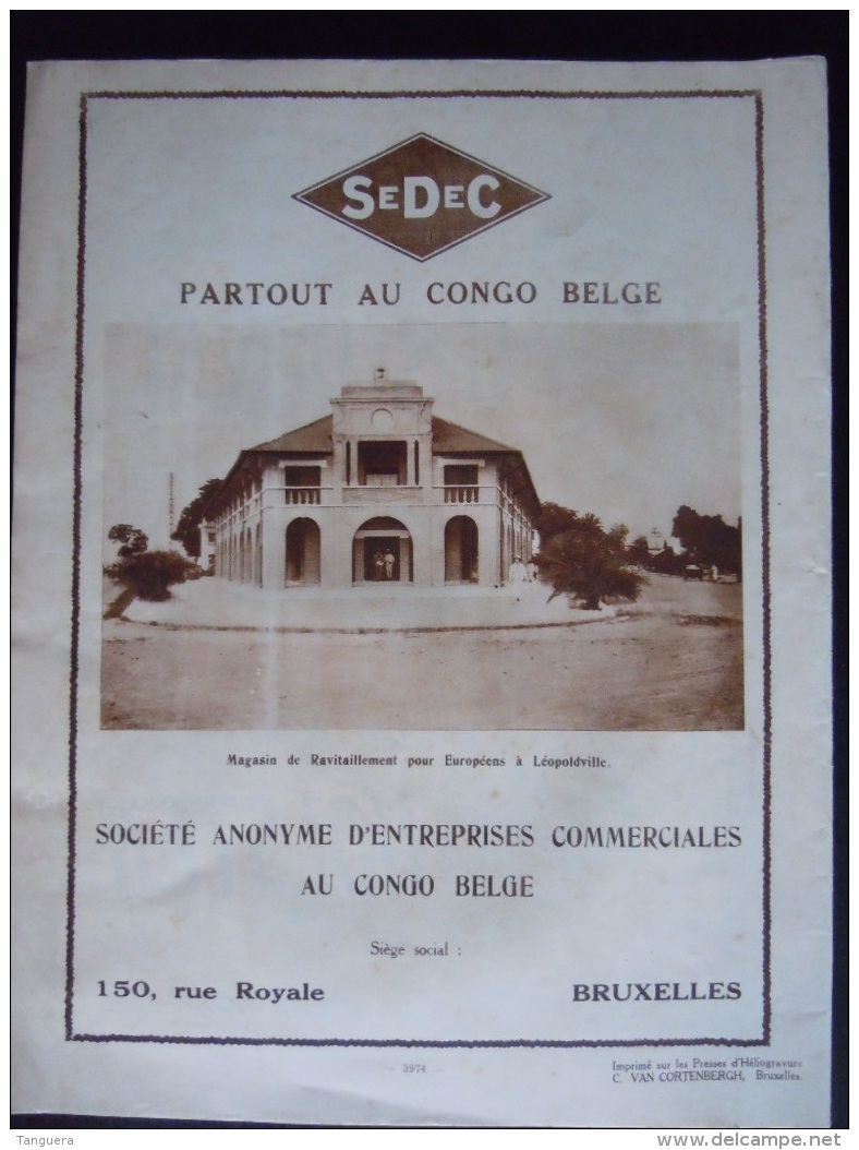 Afrique Congo  L'ILLUSTRATION CONGOLAISE Avril 1932 Journal Mensuel 36 Pag Form 26,5 X 32 Cm - Andere & Zonder Classificatie