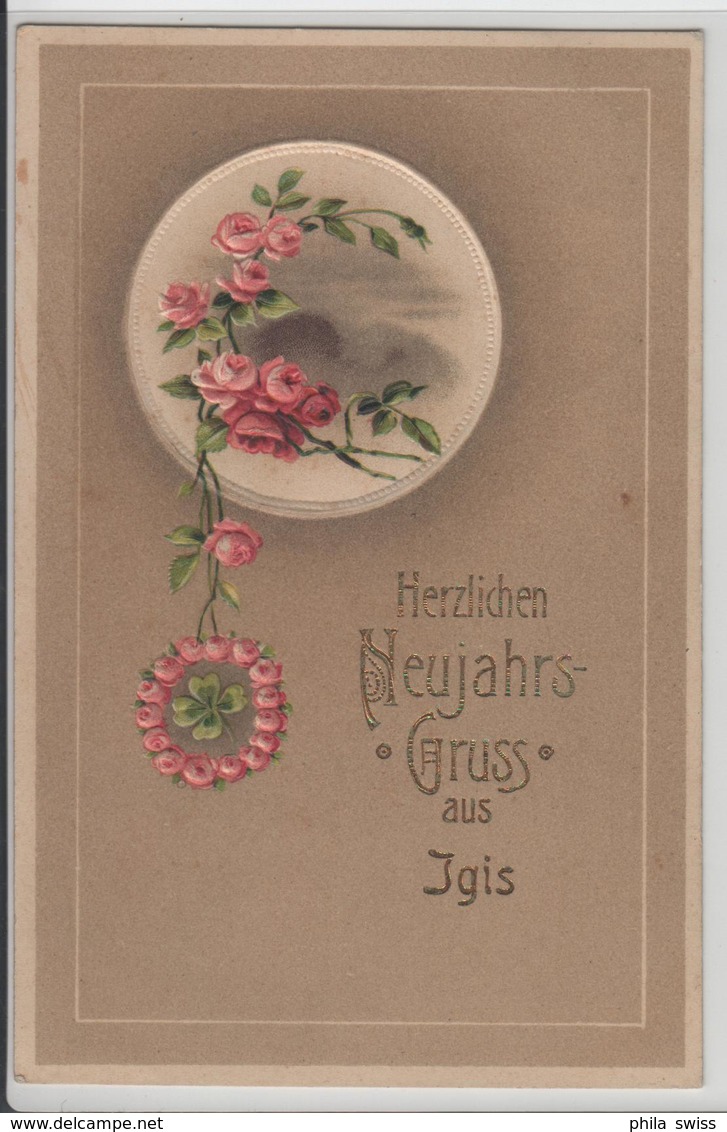 Herzlichen Neujahrsgruss Aus Igis Litho - Igis