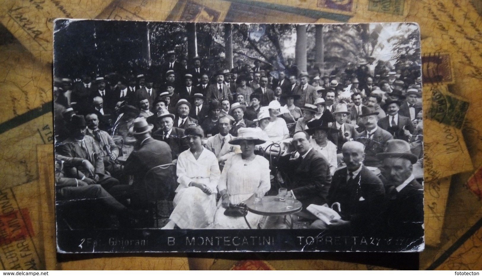 Fotografia - Personaggi - Montecatini Terme, Torretta - Foto Di Gruppo 1921 - Fot. Gojorani - Viaggata - Non Classificati