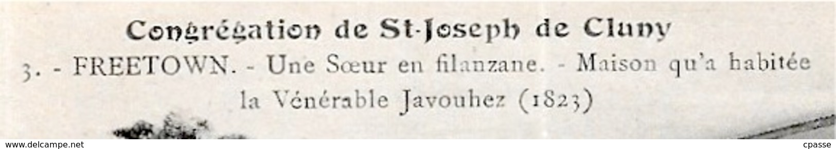 CPA AFRIQUE Africa FREETOWN Sierra Leone - Congrégation De St-Joseph De Cluny - Une Soeur En Filanzane... * Javouhez - Sierra Leone