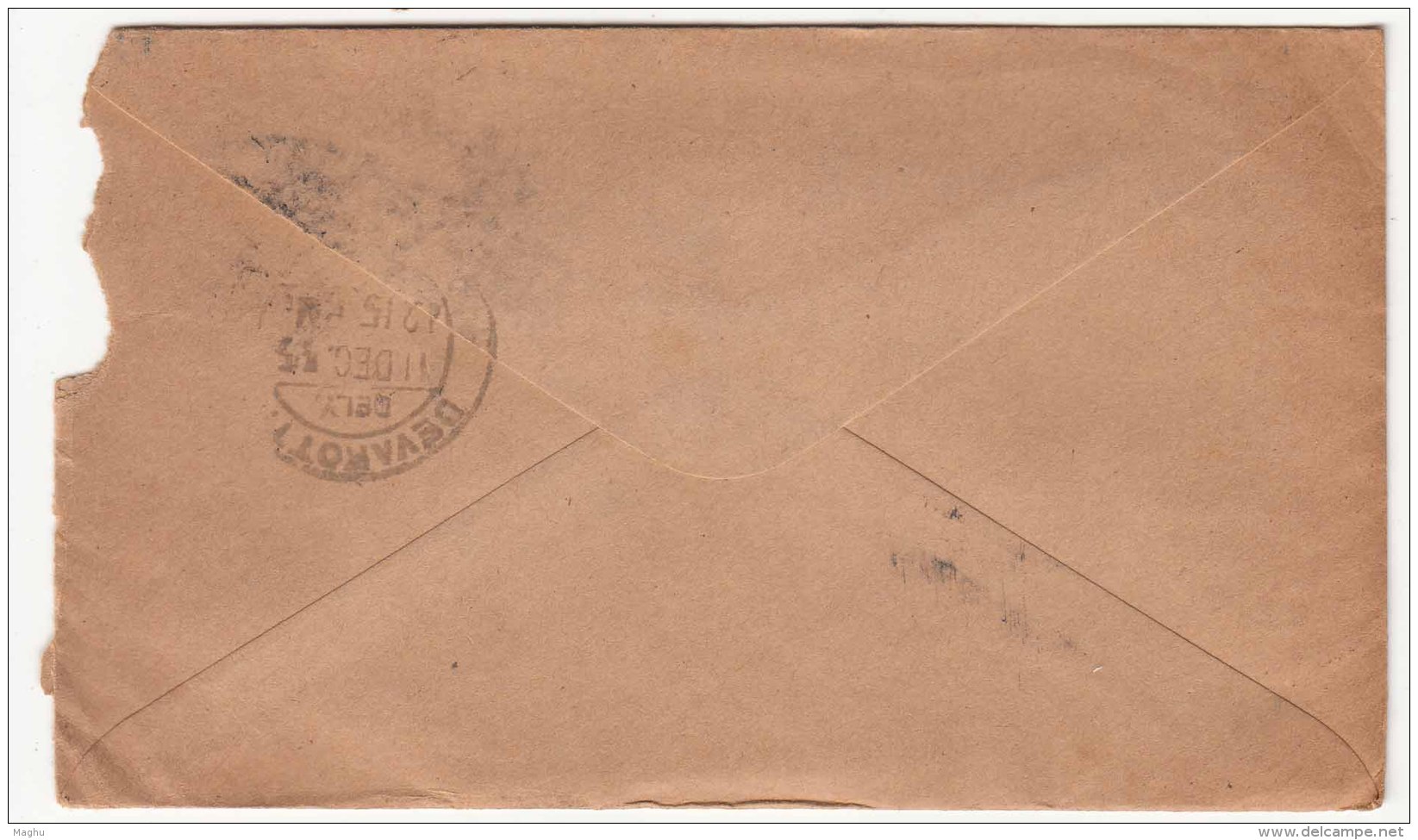 Censor Parking On Malaya 8c Overprint BMA Cover D16, KGVI To India 1945, - Malaya (British Military Administration)