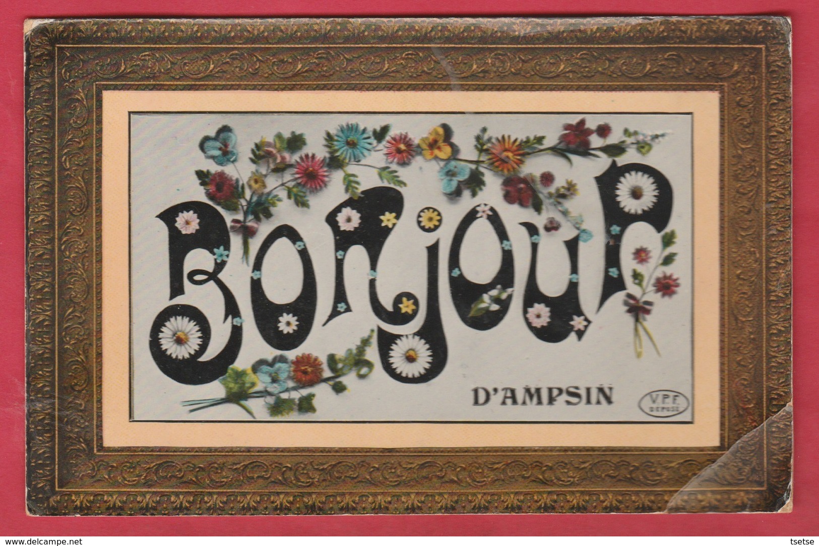 Ampsin - Bonjour ... Jolie Carte Fantaisie - 1909 ( Voir Verso ) - Amay