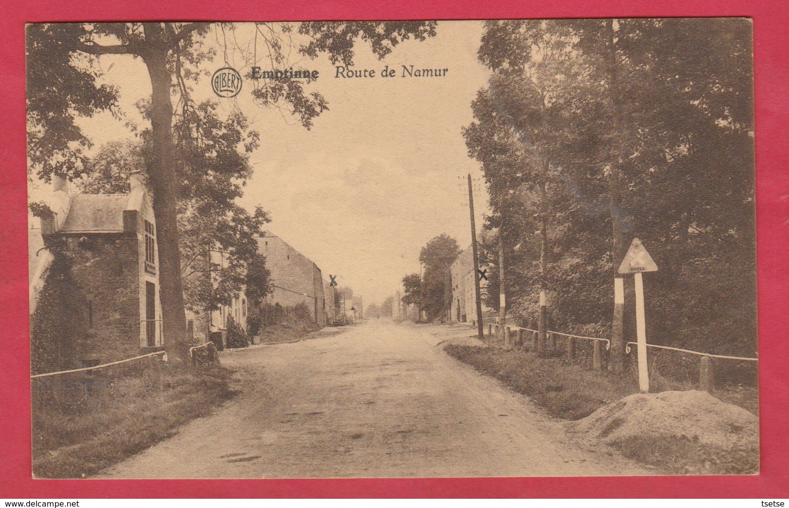 Emptinne - Route De Namur -1938 ( Voir Verso ) - Hamois