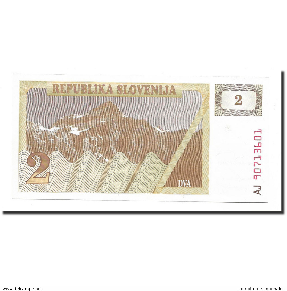 Billet, Slovénie, 20 Tolarjev, 1990, KM:12a, NEUF - Slovénie