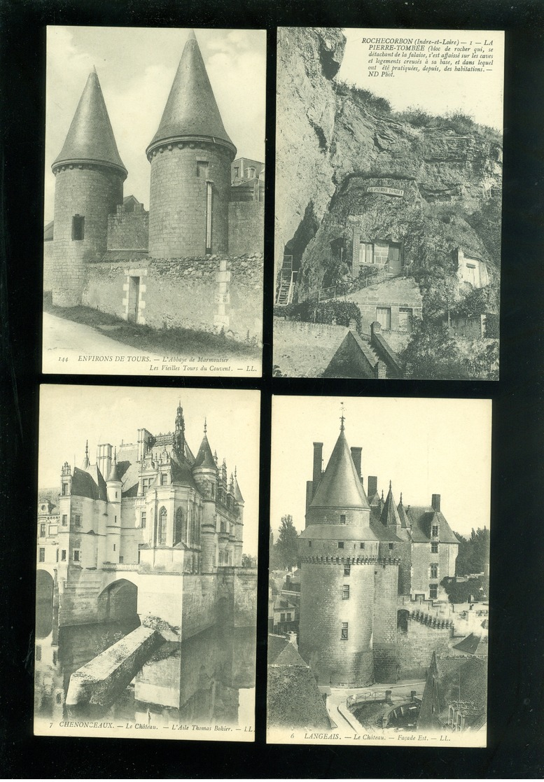 Lot de 60 cartes postales de France  Indre - et - Loire    Lot van 60 postkaarten van Frankrijk ( 37 ) - 60 scans